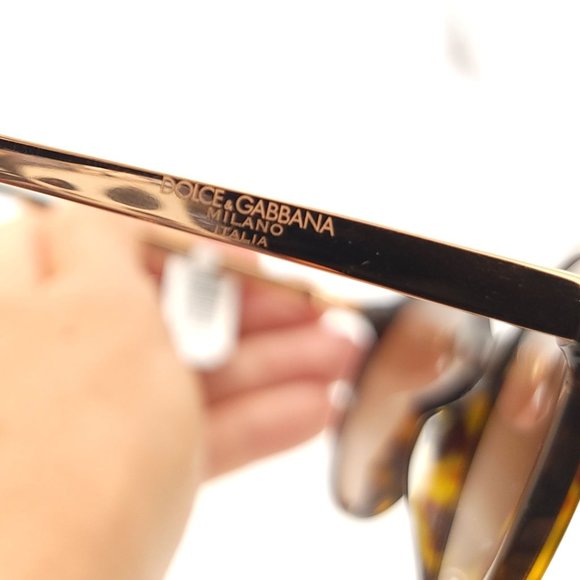 Dolce & Gabbana Sunglasses 51mm Gradient Round Havana Brown MSRP $295 - Picture 7 of 7